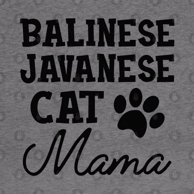 Balinese Javanese Cat Mama by KC Happy Shop